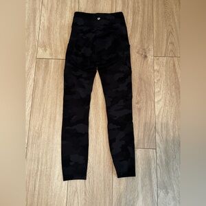 Lululemon Align Black Camo Leggings With Pockets